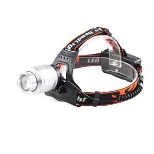 LED Zoomable Head Lamp Dual Light Sources Headlamp