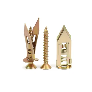 12*30 12*40 Self-Drilling Drywall Anchors with Screws Hollow Wall Anchor Screws Kit No Drill or Holes in Wall for Gypsum Board