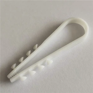 YK-CC18-W White Plastic Wall Cable Clips 11-18mm