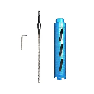 Janelai 2-1/2 Inch Dry Core Drill Bit with Pilot Bit 5/8-11 Thread Dry Drilling Diamond Tool for Hard Concrete Brick and Block