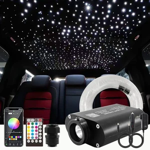 12W RGBW LED Fiber Optic Star Ceiling Light Starlight Headliner Kit Galaxy Projector Kit for Car / Home Theater