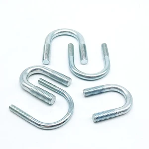Custom U Shape Bolt M6 M10 M18 U Bolt and Fastener Grade 10.9 Zinc Plated U Bolt