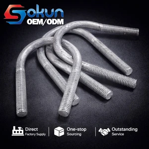 U-Bolts Type MS Carbon Steel Zinc Plated ASME Compliant U Bolt Clamp