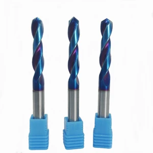 HRC65° Tungsten Carbide Drill Bits Metal Drill Bits for Super Hard Metalworking CNC Lathe Steel