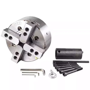 Hydraulic Chuck 6/8/10 Inch 4 Jaw Through-hole Power Lathe Chuck Gripping Range 15-450mm FORGEX Steel Machine Tools Accessories