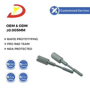 Customized Non-Standard Straight Pattern Knurled Slotted Head Step Hand-tighten Thumb Screw Electronic Components