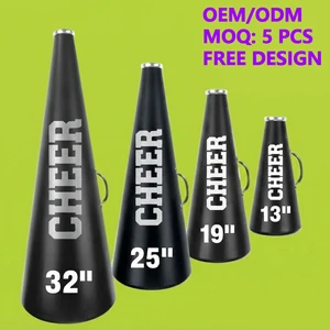 Custom Cheer Megaphone with Logo and Team Name for School Spirit OEM Manufacturer