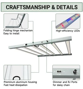 OEM ODM Samsung LM301H EVO Full Spectrum Vegetative Greens Flowers Seedlings Herbs Indoor Cultivation Lucius Led Grow Light 4×4