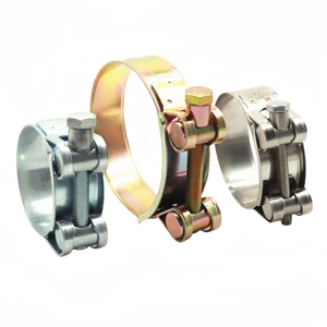 high quality EuroType Heavy Duty Stainless Steel Single Bolt T Clamp Hose Clamp for Inch & Metric Connections