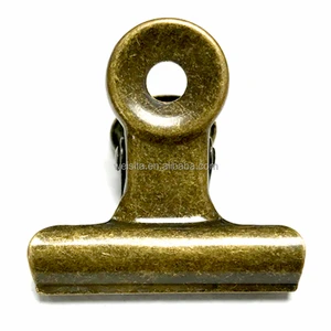 Powerful Retro Green Bronze Electroplated Metal 38mm Custom Home Kitchen Use School Office Paper Bulldog Clip Weisita