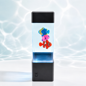 Mini LED ABS Middle Size Multicolor Fish Tank Night Light CE Certified 3XAA Batteries 25000 Hours Lifespan Decorative Lamp for
