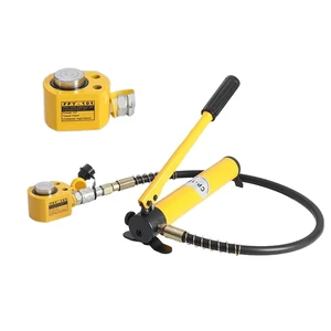 Ultra-Thin Mini Hydraulic Cylinder Jack Kits 5ton-200ton Adjustable Steel Lifting Jack 10T Manual Electric Pump Sample Price