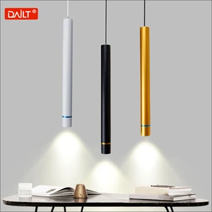 Single Head Modern Cylindrical Chandelier for Living Room Bedside Staircase Creative Hanging Line Spotlight Middle for Front