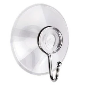 Ready-stock Mushroom-head Glass Suction Cup Transparent Extra-strong Drill-free PVC Storage Hook Vacuum-sealed
