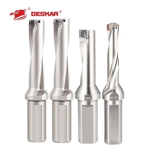 JCD Crown High Efficiency Drill Rod 3D 5D 8D 10D Internal Cooling U Bits Insertable -25mm Diameter
