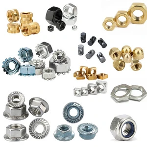 Custom CNC Machined Hex Nut Stainless Steel Brass Aluminum Threaded Fastener High Precision OEM ODM Industrial Mechanical Parts