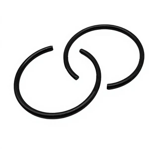 Carbon Steel Black Oxide Coated Flattened Wire Retaining Rings for Bores and Bearings 65Mn Sizes M5-M11 China