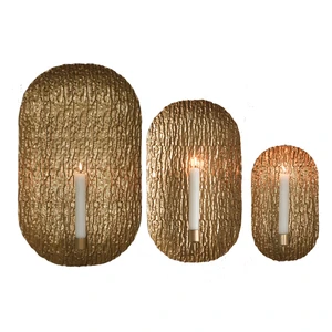TRUST Light Luxury Hotel Home Decoration With Wavy Walls And Wall-Mounted Candlestick Holder For Elegant Lighting