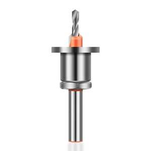 TCT Countersink Drill With Stopper Alloy Head Conical Step Drill With Screw Mounted Woodworking Drilling Bit