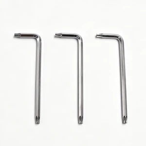 Alloy Steel L Shape Torx Key Wrench Chrome Nickel Plated Double End High Torque Wear Resistant Rust Resistant Tool