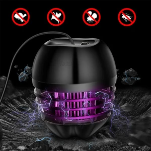 Flying Insect Bug Mosquito Zapper Uv Light Mosquito Killer Trap Usb Rechargeable Silent Mosquito Repellent Lamp for Patio Garden