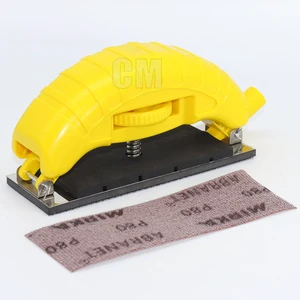 Professional 70mm*198mm Back Flocked Hand Planer Perfectly Matched with Mirka Abranet Dust Free Net Sand Orbital Sander