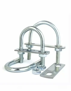 U-bolt Right Angle U-shaped Screw Nut Sleeve Pipe Clamp Pipe Clamp Fixing Buckle Riding Clamp