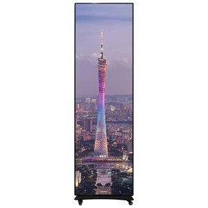 HUINENG Mirror LED Advertising Screen Full Color Digital Advertising Machine for Shop Commercial Event Use