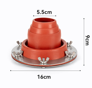 1/2 Pcs Roof Pipe Flashing Kit, Rubber Pipe Flashing,Stove Jack Kit For Tent, Heat Resistant, Metal Roofing Pipe Flashing Tool
