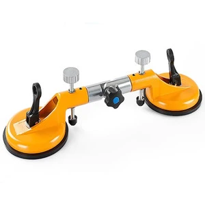 Double Suction Cup Glass Lifter, 100 kg Flat Rubber Cup Vacuum Cleaning Technology