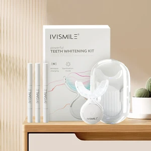 Professional IPX6 Portable UV Sterilization Whitening Kit 32 Lamps 20 Blue+12 Red Wireless Whitening Teeth Kit Private Label