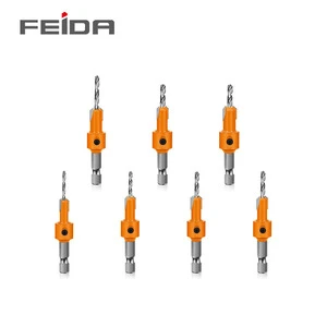 FEIDA Hex Shank Tungsten Carbide Wood Countersink Drill Bit 56-60.5MM Length 3-Year Warranty for Faster Cleaner Holes Drilling