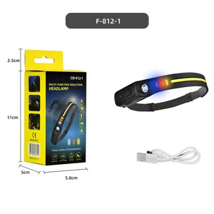 AT Hot Sale Outdoor Running Climbing Working Portable Rechargeable Head Lamp XPE Waterproof Sensor LED Headlight Headlamp