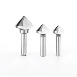 HSS Countersink Drill Bit 16.5 mm 90 Degree Chamfering Tool 60 mm Length Deburring Cutter for Metal