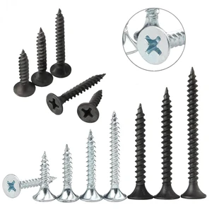 Factory Wholesale Black /GrayPlated Bugle Head PH2 Drive Fine/ Coarse Thread Gypsum Board Screws Drywall Screws