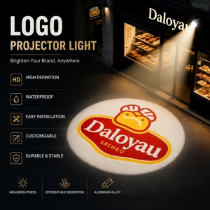 IP65 Waterproof Rotating LED Projector - Aluminum Alloy Gobo Light for Custom Logo Advertising & Outdoor Branding
