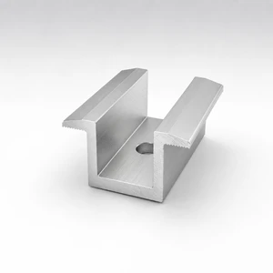 Solar Panel Mid Clamp Kit with Anodized Stainless Steel Bolt for PV Module Installation on Roof/Carport