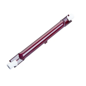 J118 High Quality 200W/250W/300W Infrared Quartz Lamp 230V Twin Spiral for Breeding Farming Glass Light