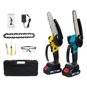 Industrial Grade OEM 2000mAh Battery Powered Cordless 6 Inch Mini Chainsaw For Tree Branches And Garden Use