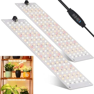 New Full Spectrum Panel Grow Light Indoor Plants Growing Lamp with 3 Lighting Mode Dimmable Timer for Under Cabinet Plant Growth