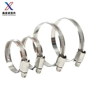 Heavy Duty Stainless Steel/Metal/Brass/Aluminium/Plastic Adjustable Clamp Industrial Hose Pipe Clip Conduit Galvanized Surface
