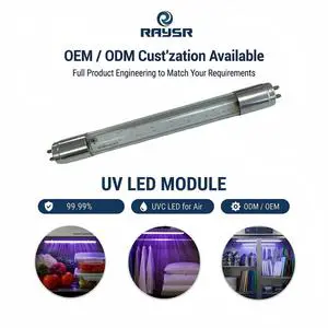 4.8W Ozone-Free 275nm UVC Light Module DC12V Mercury Free Cold Light for Household Kitchen Storage Cabinet Internal Light Unit