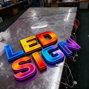Tianwo Custom 12V Channel Letter LED Signage Light Body Outdoor Advertising with Colorful Acrylic Emitting Color