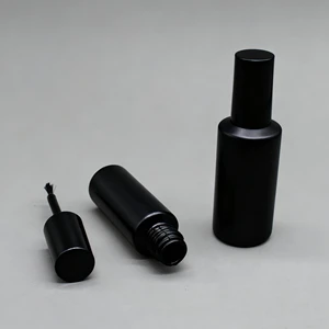 Empty 15ml 20ml Customized logo Nail Glue Plastic Nail Polish Bottle Gel Polish Bottle with Brush and Cap