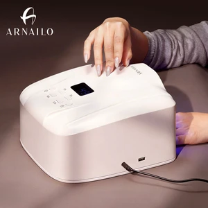 2026 New Dual Zones Sensor UV Lamp Fast Cure UV LED Nail Art Lamp 78 LEDs Professional Portable Salon Home Use