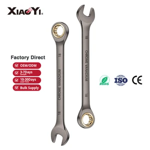 Wholesale Universal CRV Steel Metric Ratchet Wrench Set Combination Black Nickel Plated Mechanic Tools