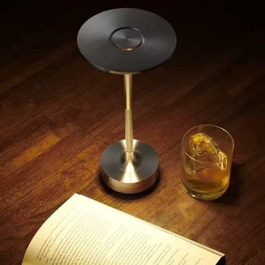 Modern Style LED Night Light Classic Touch Sensor Table Rechargeable Cordless Desk Adjustable Temperatures 2400mah Iron Battery