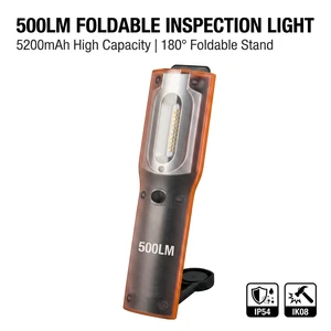 Rechargeable Foldable LED Work Light Cost Effective Design Integrated Bracket Garage Mechanic Lamp