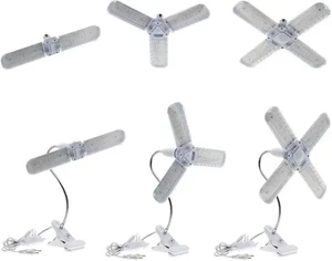 Full Spectrum LED Grow Lamp with 2/3/4 Foldable Wings in Warm Red Blue UV IR for Vegetables Fruits Flowers-Bloom Application
