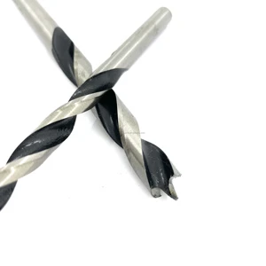5-Piece Wood Twist Drill Bit Brad Point High Carbon Steel Coated DIN338 3mm 6mm 8mm 10mm Round Shank Fast Drilling OEM/ODM